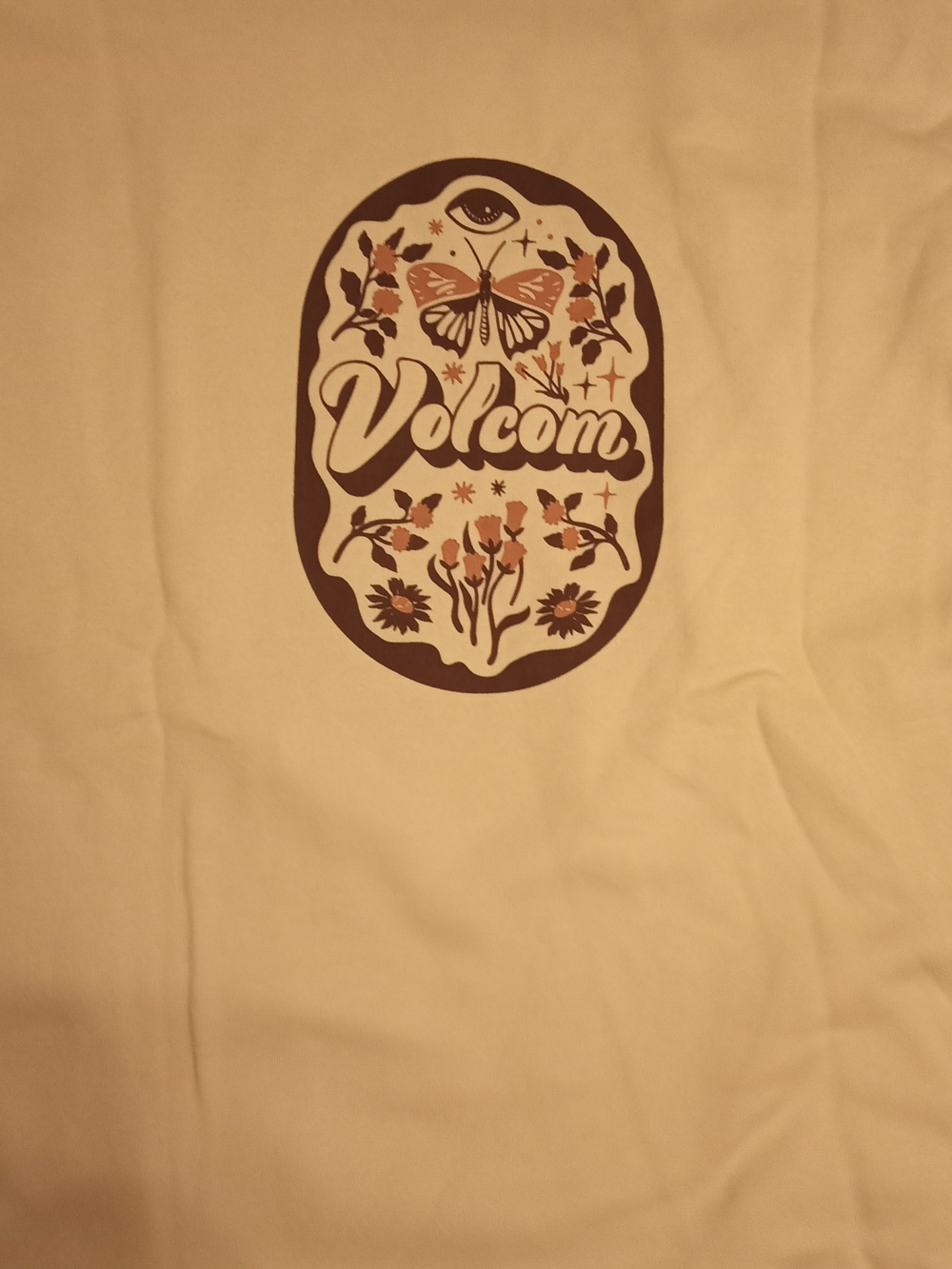 Volcom Cream Crewneck Pullover with Subtle Logo Tag - Picture 7 of 11
